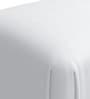 Brait Pouffe In White & Black Colour