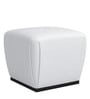 Brait Pouffe In White & Black Colour