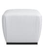 Brait Pouffe In White & Black Colour