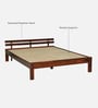 Brakel Sheesham Wood King Size Bed In Honey Oak  Finish