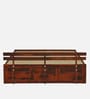Brakel Sheesham Wood King Size Bed In Honey Oak  Finish With Box Storage