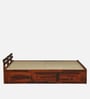 Brakel Sheesham Wood King Size Bed In Honey Oak  Finish With Box Storage