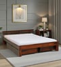 Brakel Sheesham Wood King Size Bed In Honey Oak  Finish With Drawer Storage