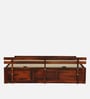 Brakel Sheesham Wood King Size Bed In Honey Oak  Finish With Hydraulic Storage