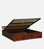 Brakel Sheesham Wood King Size Bed In Honey Oak  Finish With Hydraulic Storage