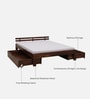 Brakel Sheesham Wood King Size Bed In Provincial Teak Finish With Drawer Storage