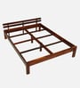 Brakel Sheesham Wood Queen Size Bed In Honey Oak  Finish