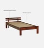 Brakel Sheesham Wood Single Bed In Honey Oak  Finish