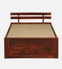 Brakel Sheesham Wood Single Bed In Honey Oak  Finish With Box Storage