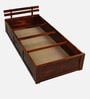 Brakel Sheesham Wood Single Bed In Honey Oak  Finish With Box Storage