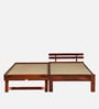 Brakel Sheesham Wood Single Bed In Honey Oak  Finish With Trundle