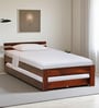 Brakel Sheesham Wood Single Bed In Honey Oak  Finish With Trundle