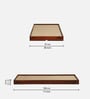 Brakel Sheesham Wood Single Bed In Honey Oak  Finish With Trundle