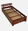 Brakel Sheesham Wood Single Bed In Honey Oak  Finish With Trundle