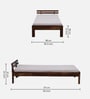 Brakel Sheesham Wood Single Bed In Provincial Teak Finish