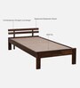 Brakel Sheesham Wood Single Bed In Provincial Teak Finish
