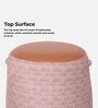 Bramble Fabric Pouffe In Prism Sand & Tan PU Colour