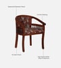 Bramley Sheesham Wood Arm Chiar in Honey Oak Finish Bramley Sheesham Wood Arm Chiar in Honey Oak Finish