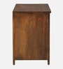 Bramming Mango Wood Folding Writing Table Cum Cabinet in Provincial Teak Finish