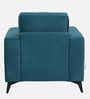 Brandon Velvet Fabric 1 Seater Sofa in Dark Green Colour
