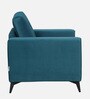 Brandon Velvet Fabric 1 Seater Sofa in Dark Green Colour