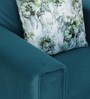 Brandon Velvet Fabric 1 Seater Sofa in Dark Green Colour