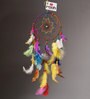 Multicolor Brass & Feather Dream Catcher