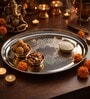 Grey Brass & Steel Celebration Tray