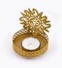 Ganesha, Om & Swastik Metal Table Tea Light Holder (Pack Of 3)