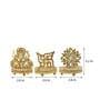 Ganesha, Om & Swastik Metal Table Tea Light Holder (Pack Of 3)