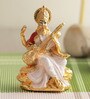 Brass 3 Inch Goddess Saraswati Idol