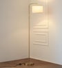 Brass Antique Finish Modern Arc Floor Lamp with Adjustable Shade 6Ft Height with 12 inches Off White Drum Lampshade
