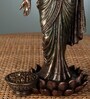 Brass Bonded Bronze Dhan Lakshmi Standing Idol