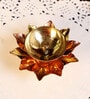 Brass Copper Lotus Flower Petals Kamal Shape Metal Diya (PACK OF 2)