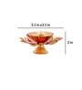 Brass Copper Lotus Flower Petals Kamal Shape Metal Diya (PACK OF 2)