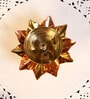 Brass Copper Lotus Flower Petals Kamal Shape Metal Diya (PACK OF 2)
