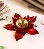 Brass Copper Lotus Flower Petals Kamal Shape Set of 2 Metal Diya