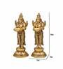 Brass Deep Lakshmi Statue Pair