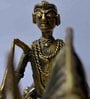 Brass Dhokra Crafted Horse With Rider Tribal Handicraft Bastar Art