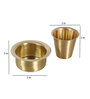 Brass Filter Coffe Bowl & Glass