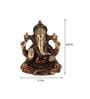 Brass Finish Elephant God Statue