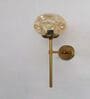 Brass Funner Wall Sconce with Amber Glass Globe Modern Light