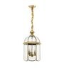 Adriana Brass Metal and Glass Hanging Light