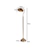 Modena Brass Iron Shade Club Floor Lamp With Iron Base