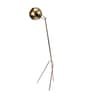 Brass Iron Shade Tripod Floor Lamp With Iron Base