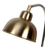 Charles Brass Study Lamp With Iron Base