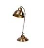 Charles Brass Study Lamp With Iron Base