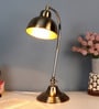 Charles Brass Study Lamp With Iron Base