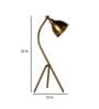 Rectunglas Brass Study Lamp With Metal Base