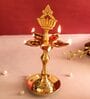 Brass Kamal Masuri Diya Stand Pack of 4 